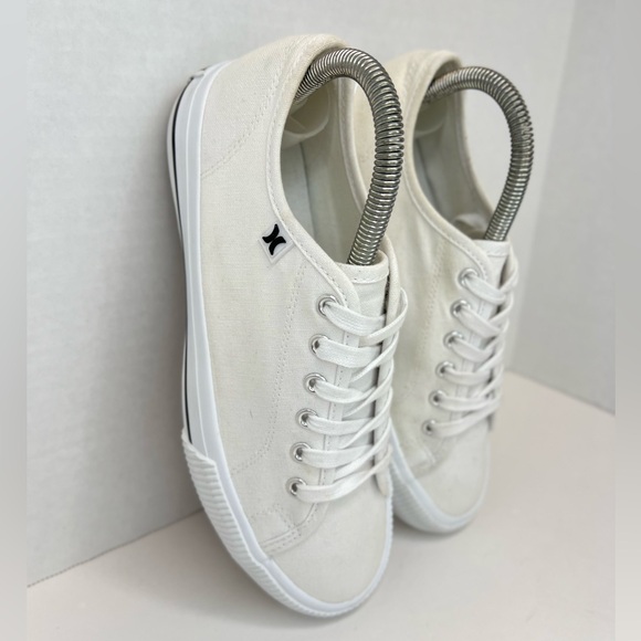 Hurley Ceta Womens Sneakers Casual Canvas Lace Up White Size 6.5M No Box XLNT! - Picture 12 of 16